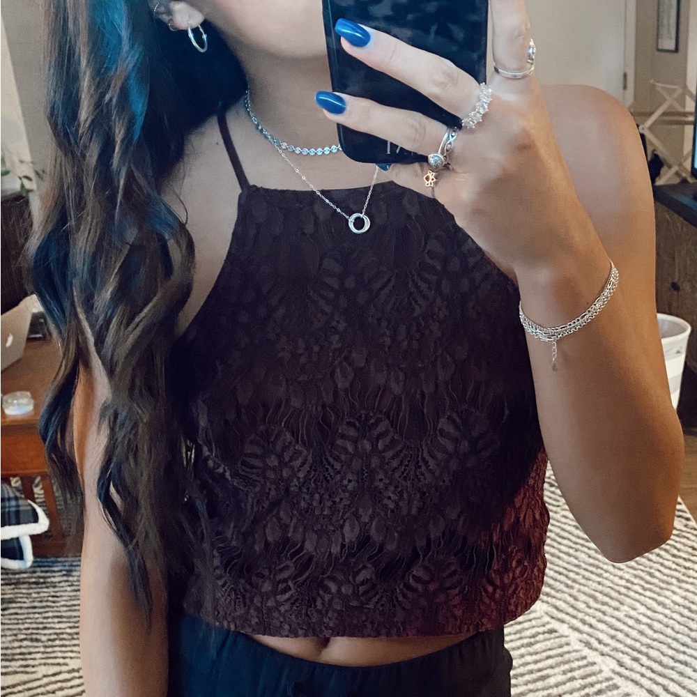 Kendall & Kylie Purple Crop Top